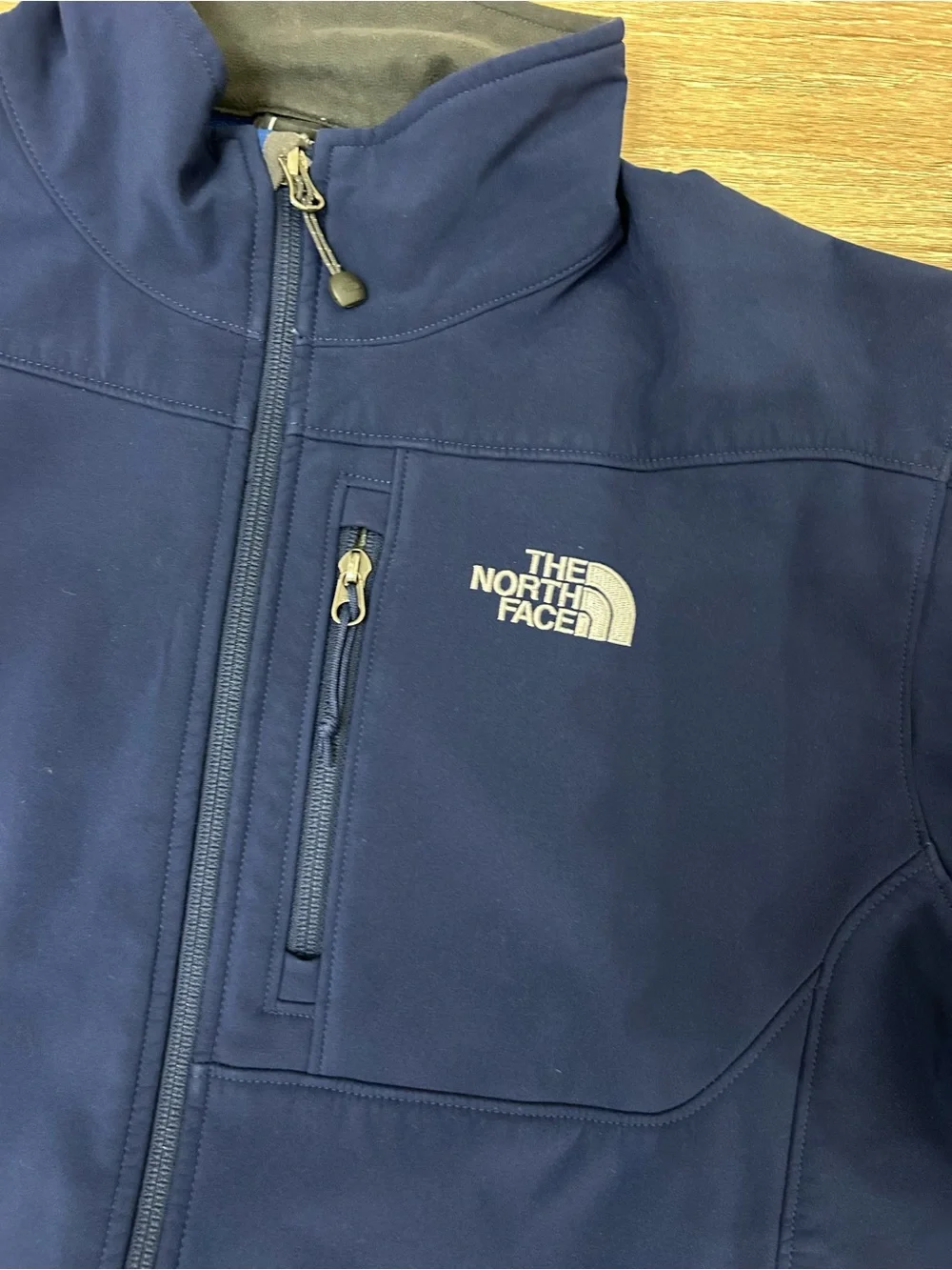 The North Face Mens Apex Bionic Softshell Jacket Navy Blue Large AL5C Windproof